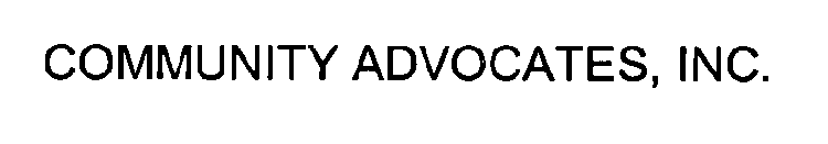 COMMUNITY ADVOCATES, INC.