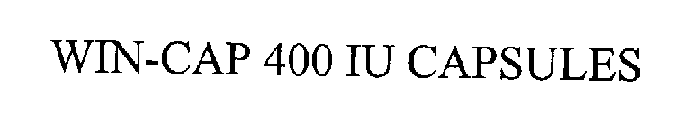 WIN-CAP 400 IU CAPSULES