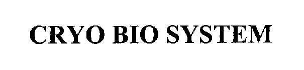 CRYO BIO SYSTEM