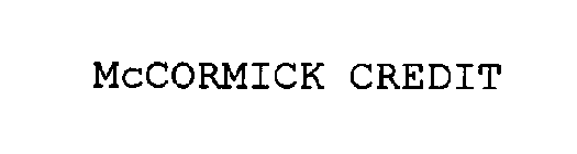 MCCORMICK CREDIT