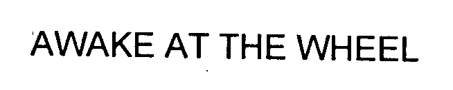 AWAKE AT THE WHEEL