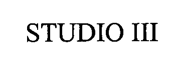 STUDIO III