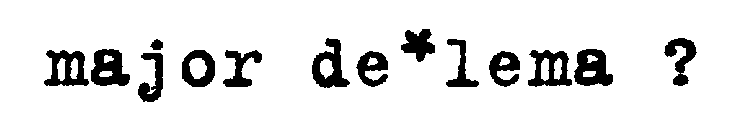 MAJOR DE *LEMA?