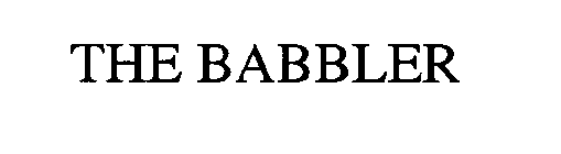 THE BABBLER