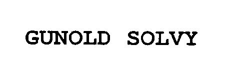 GUNOLD SOLVY