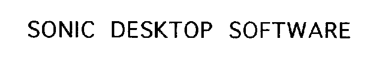 SONIC DESKTOP SOFTWARE