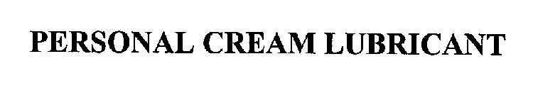 PERSONAL CREAM LUBRICANT