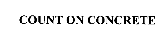 COUNT ON CONCRETE