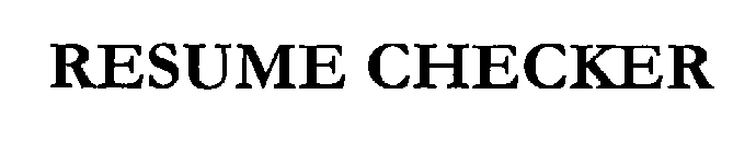 RESUME CHECKER