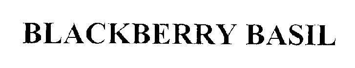 BLACKBERRY BASIL