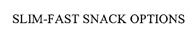 SLIM-FAST SNACK OPTIONS