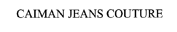 CAIMAN JEANS COUTURE