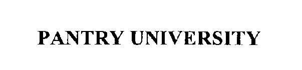 PANTRY UNIVERSITY