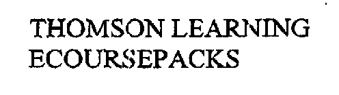 THOMSON LEARNING ECOURSEPACKS