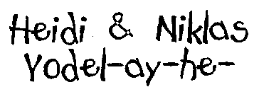 HEIDI & NIKLAS YODEL-AY-HE-