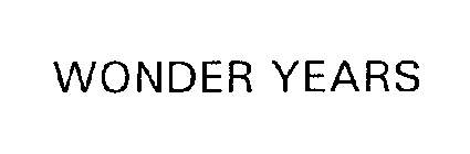 WONDER YEARS
