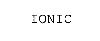 IONIC