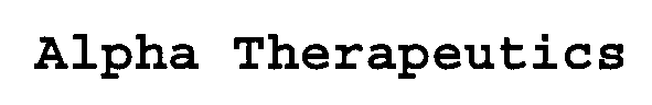 ALPHA THERAPEUTICS