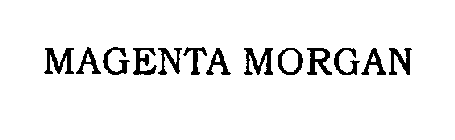 MAGENTA MORGAN
