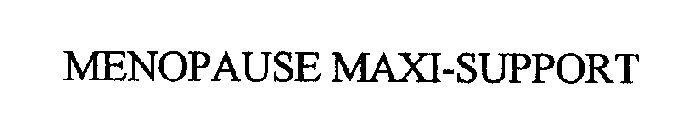 MENOPAUSE MAXI-SUPPORT