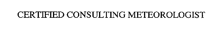 CERTIFIED CONSULTING METEOROLOGIST