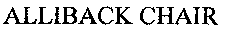 ALLIBACK CHAIR