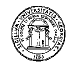 SIGILLUM UNIVERSITATIS GEORGIAE 1785 ET DOCERE ET RERUM EXQUIRERE CAUSAS CONSTITUTION WISDOM JUSTICE MODERATION