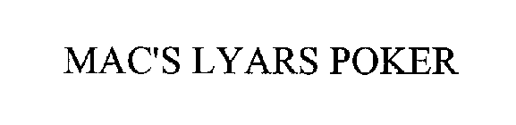 MAC'S LYARS POKER