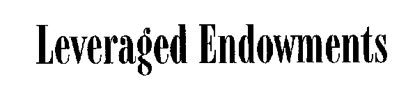 LEVERAGED ENDOWMENTS