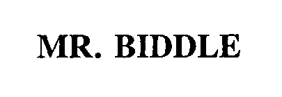 MR. BIDDLE
