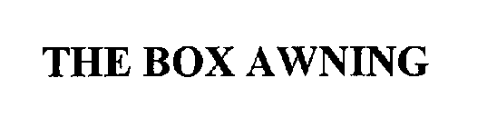 THE BOX AWNING