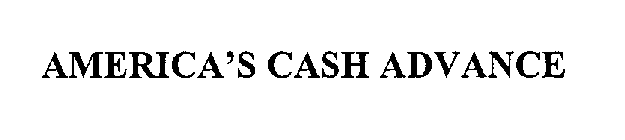 AMERICA'S CASH ADVANCE