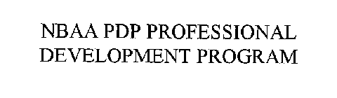 NBAA PDP PROFESSIONAL DEVELOPMENT PROGRAM