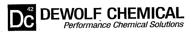 DC 42 DEWOLF CHEMICAL PERFORMANCE CHEMICAL SOLUTIONS