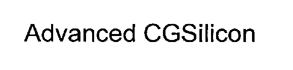 ADVANCED CGSILICON