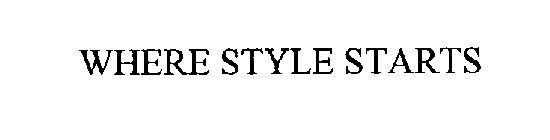 WHERE STYLE STARTS