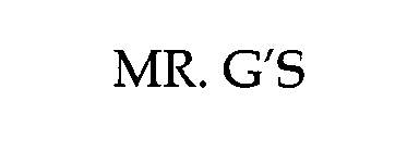 MR. G'S