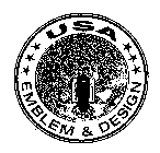 USA EMBLEM & DESIGN MADE IN U.S.A