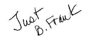 JUST B. FRANK