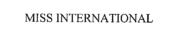 MISS INTERNATIONAL