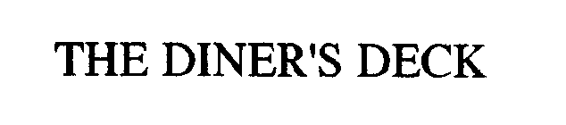 THE DINER'S DECK