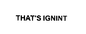 THAT'S IGNINT