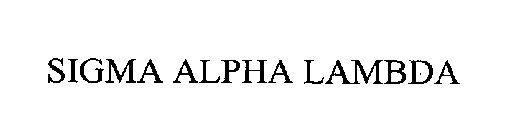 SIGMA ALPHA LAMBDA