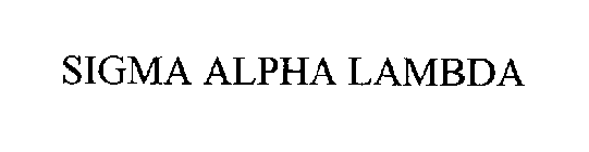 SIGMA ALPHA LAMBDA