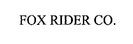 FOX RIDER CO.