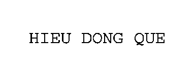 HIEU DONG QUE