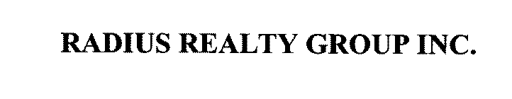 RADIUS REALTY GROUP INC.