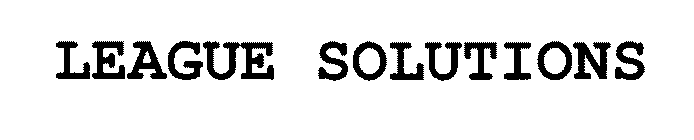 LEAGUE SOLUTIONS