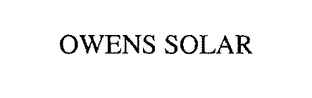 OWENS SOLAR