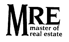 MRE MASTER OF REAL ESTATE